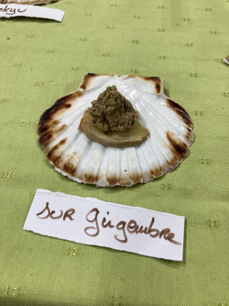 Cône de moxa sur gingembre
