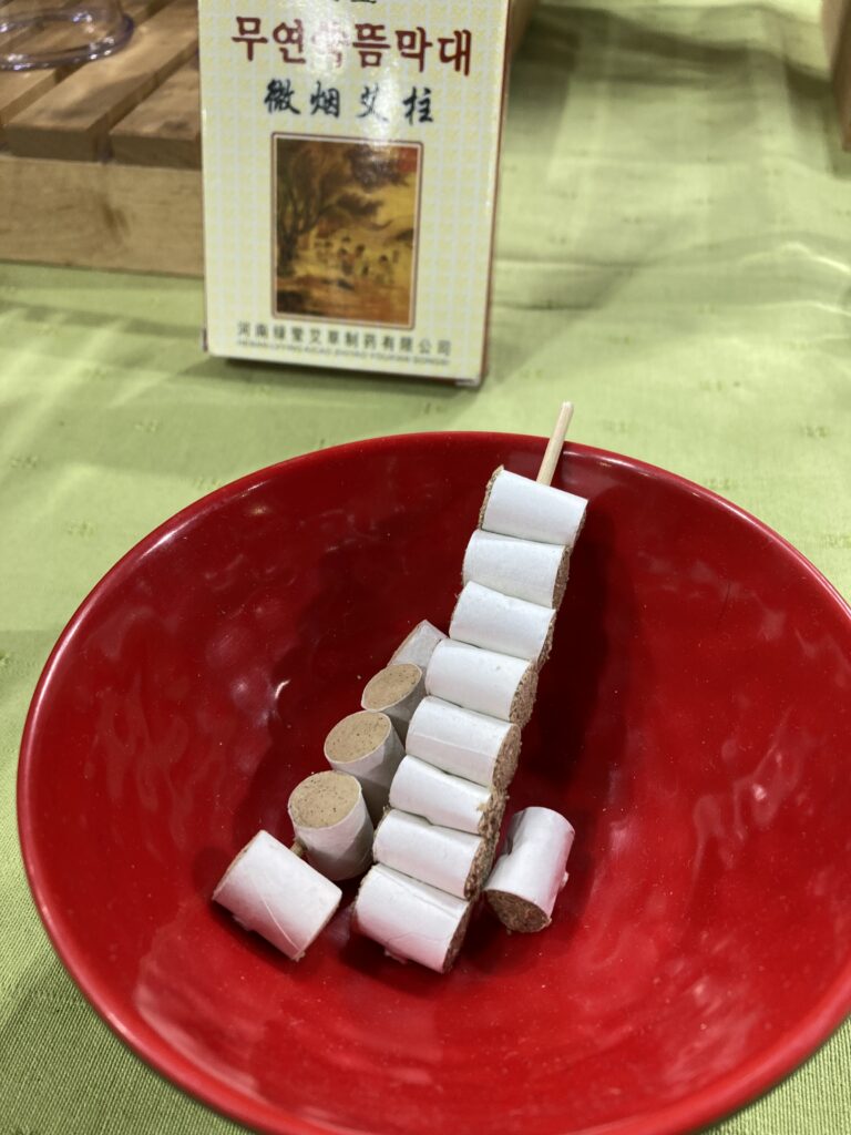 brochette moxa pour aiguilles